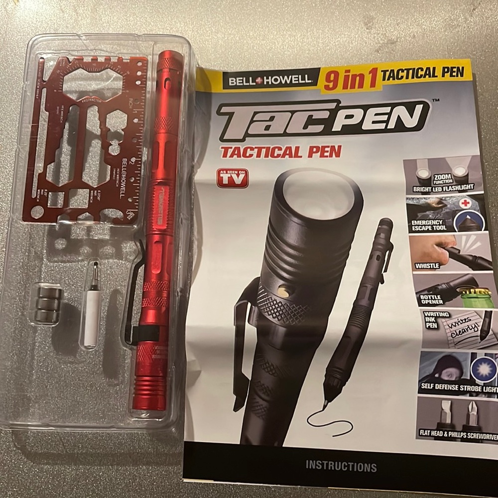 Tac pen tactical pen nine in one Bell Howell